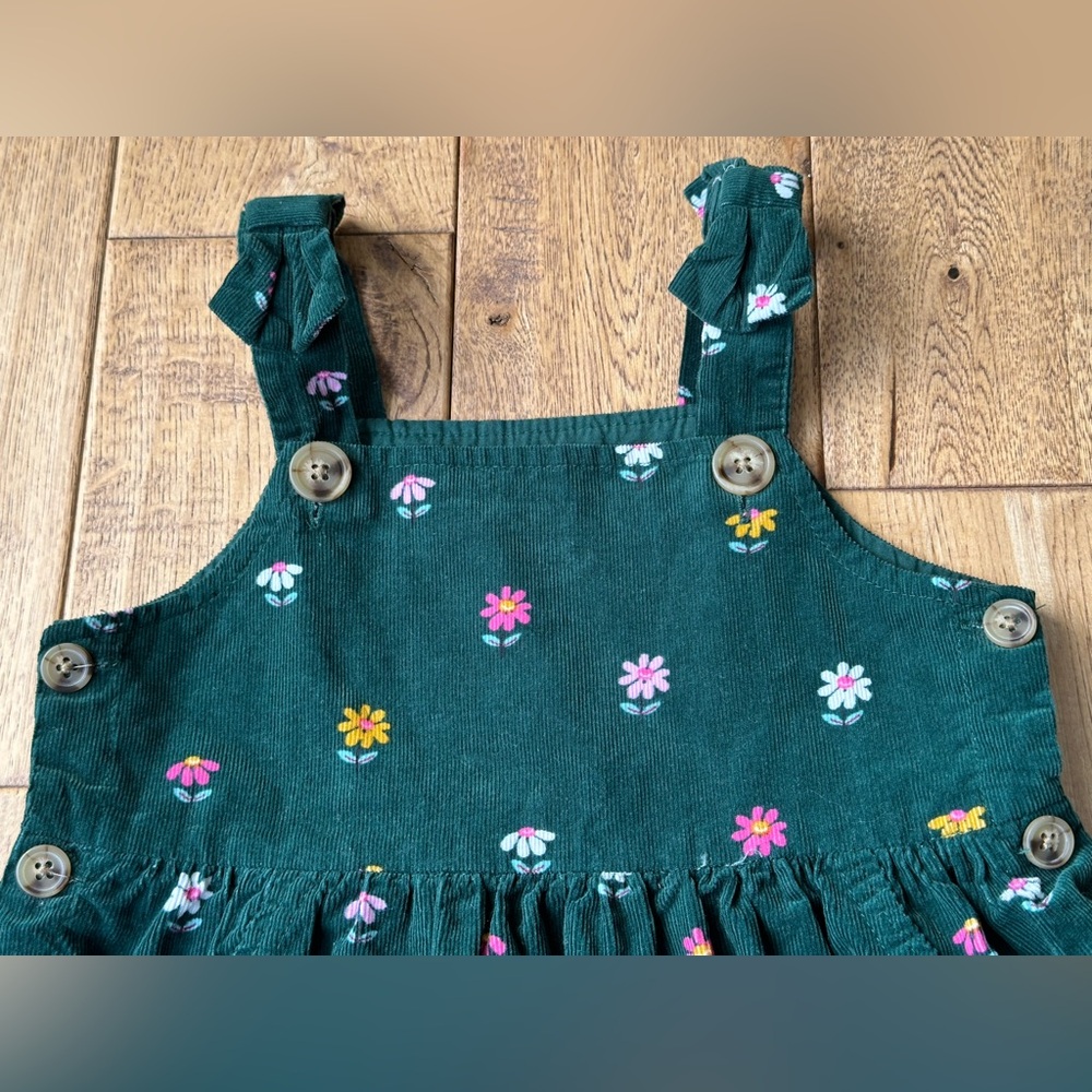 Blueberi Boulevard Floral Corduroy Jumper size 4T - Picture 5 of 9